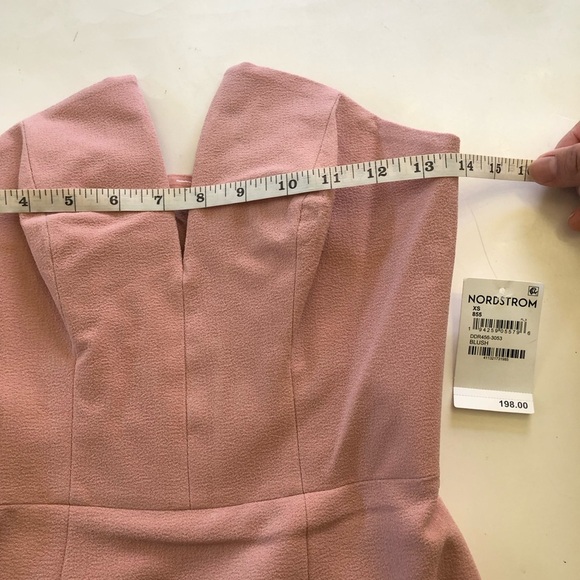 Dress the Population Women's Perla Strapless Plunge V-Neckline Midi Dress SZ XS - Picture 12 of 16